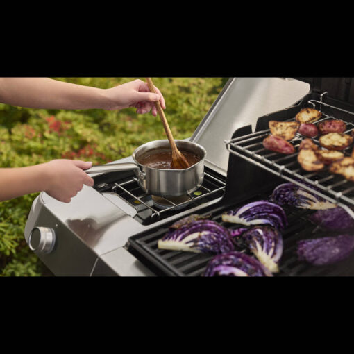 Weber Genesis SP-435W plynový gril Stainless Steel Bočný horák na grile Weber série Genesis